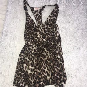 Leopard print romper
